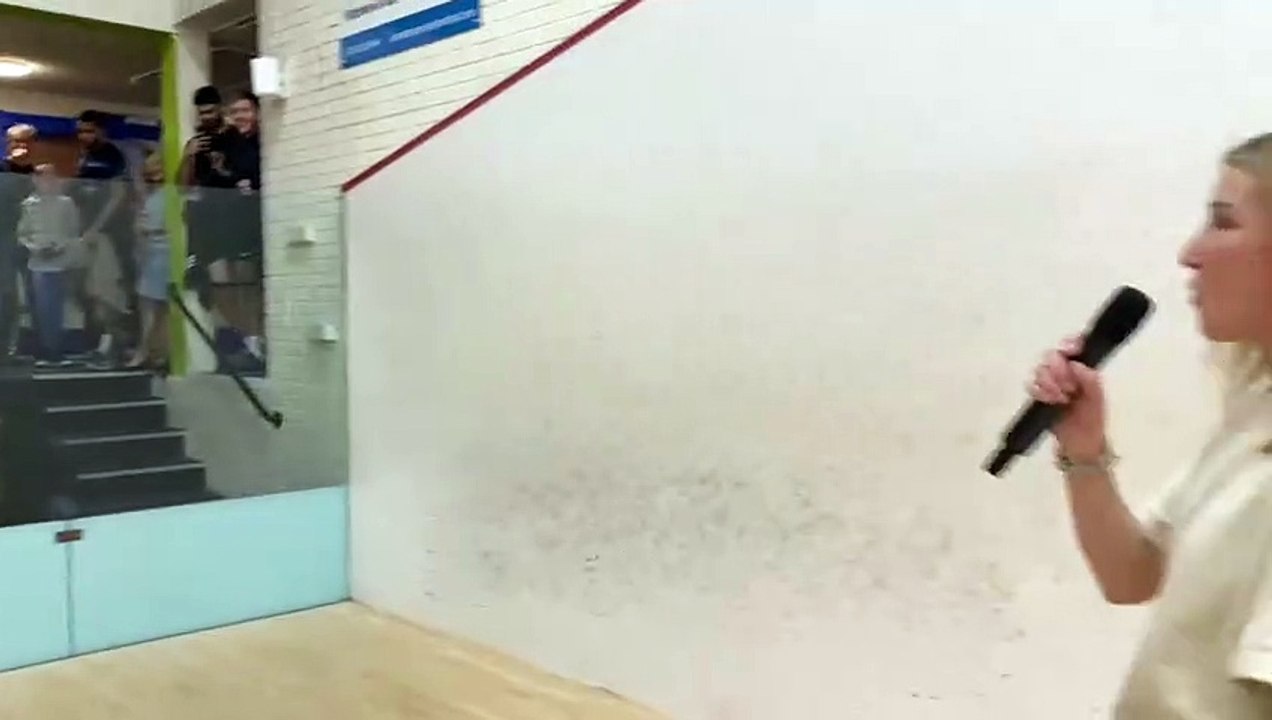 Queens celebrate winning the Yorkshire Premier Squash League title