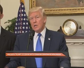 Presiden Trump luluskan akta kenakan sekatan ke atas Rusia