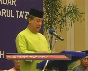 Sultan Johor sumbang RM4 juta kepada FAM