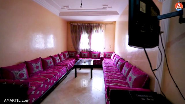 شقة مفروشة نظيفة للكراء اليومي مرتيل للعائلات 2 غرف وصالون الطابق 1 مسبح Ascenseur Sécurisé MARTIL