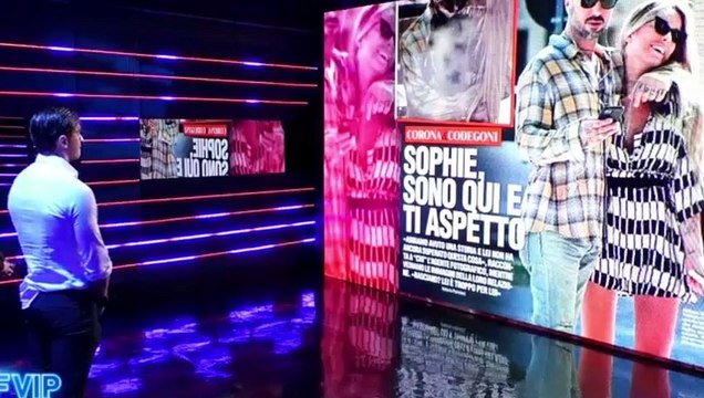 Fabrizio Corona e Sophie Codegoni, al GF Vip la reazione di Alessandro Basciano