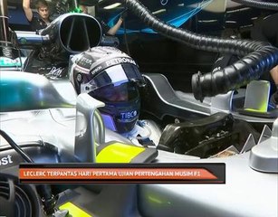 Leclerc terpantas hari pertama ujian pertengahan musim F1