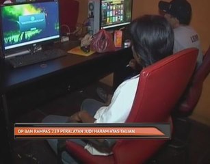 OP Bah rampas 239 peralatan judi haram atas talian