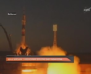 Soyuz bersama 3 angkasawan berlepas dari Kazakhstan