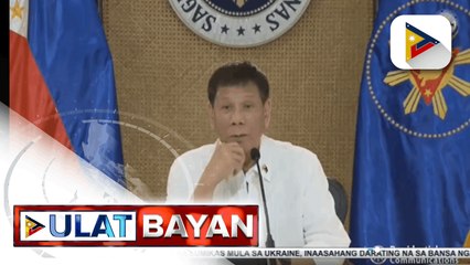 Télécharger la video: Pres. Duterte, nagpatawag ng pulong sa mga pulis, militar, at negosyante para malaman ang epekto sa Pilipinas ng nangyayaring krisis sa Ukraine