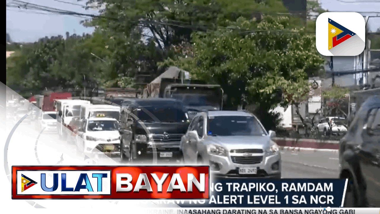Mabigat na daloy ng trapiko, ramdam sa unang araw ng Alert Level 1 sa NCR