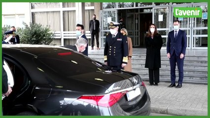 Ukraine: le Roi rencontre le personnel militaire à Evere