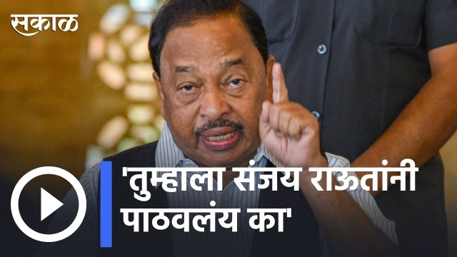 Narayan Rane |तुम्हाला संजय राऊतांनी पाठवलंय का ?;राणेंच्या उत्तरावर अधिकाऱ्यांचा हशा | Sakal |
