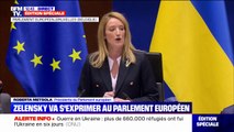 Roberta Metsola, présidente du Parlement européen sur la guerre en Ukraine: 