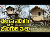 Adilabad Man Creating Wonders With Bamboo Houses, Bamboo Villa Sale For 4 Lakh | V6 News