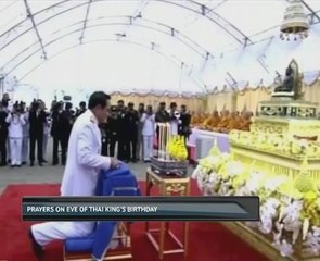 Prayers on eve of Thai King's birthday