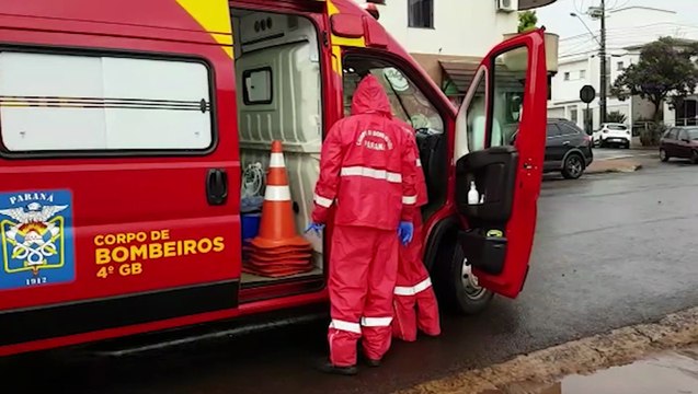 Carro e moto se envolvem na Rua Paraná, no Bairro São Cristóvão