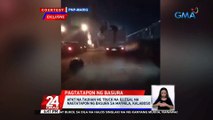 Apat na tauhan ng truck na illegal na nagtatapon ng basura sa Maynila, kalaboso | 24 Oras