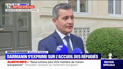 Gérald Darmanin annonce la prolongation de "90 jours au moins" les titres de séjour des Ukrainiens en France