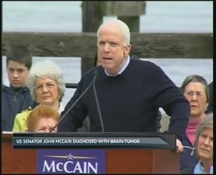 US Senator John McCain diagnosed with brain tumor