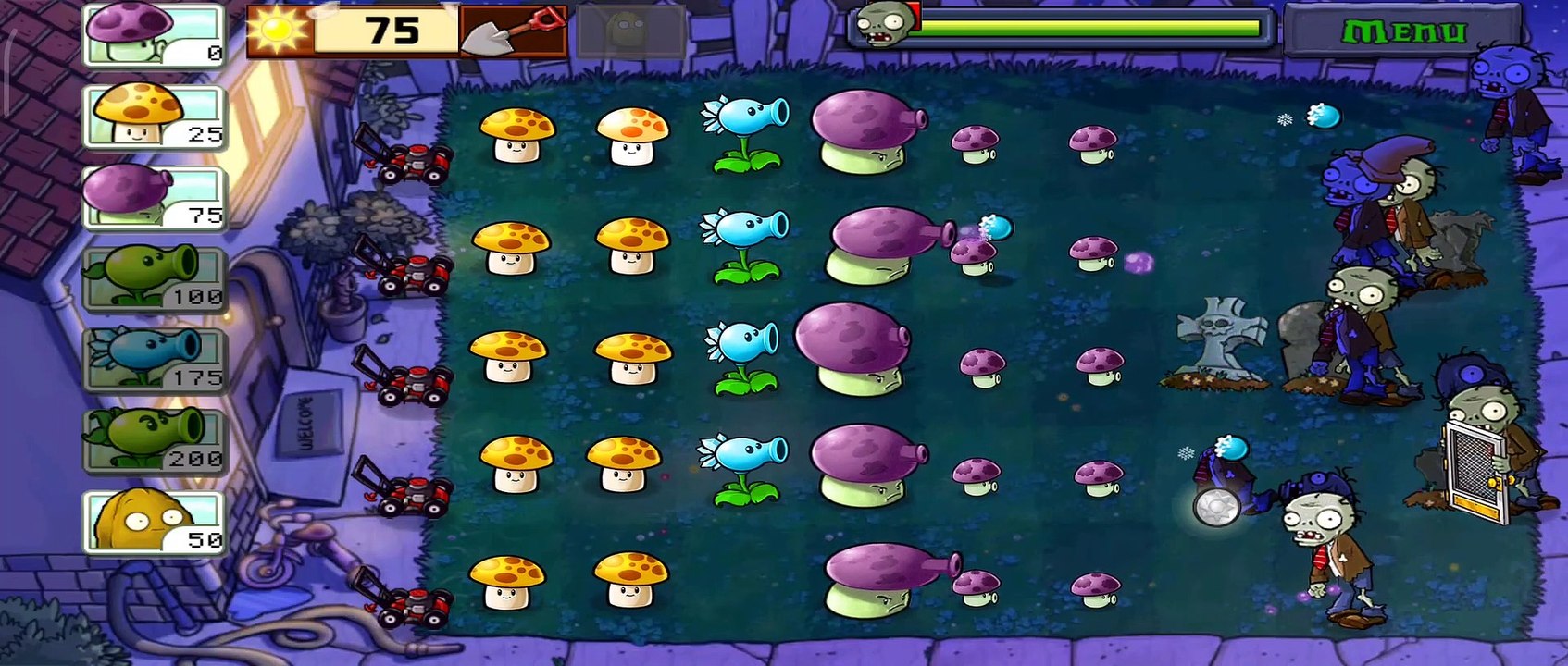 PvZ - Night Stage Part 2