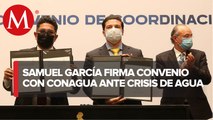 Samuel García se reúne con titular de Conagua por crisis hídrica en Nuevo León