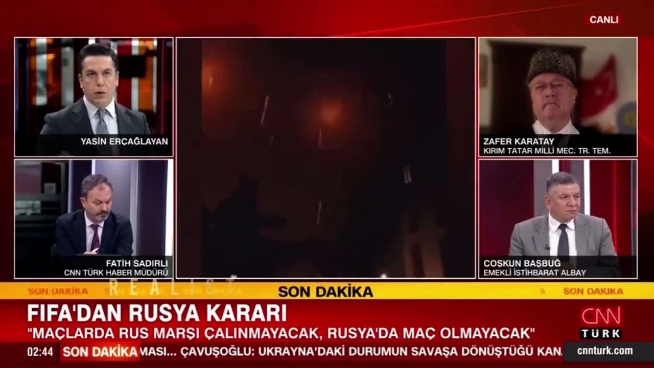 Savaş oyunu görüntülerini Ukrayna'daki son durum olarak yayınlayan CNN Türk'ten açıklama