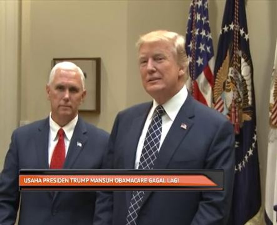 Usaha  Presiden Donald Trump mansuh Obamacare gagal lagi