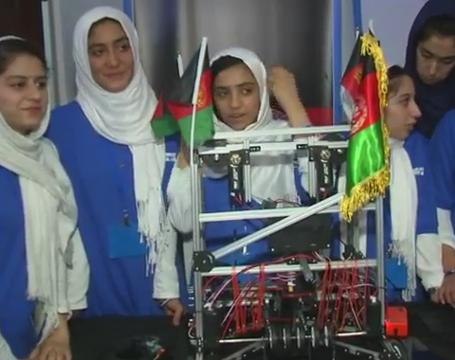 All-girl Afghan robotics team in U.S. after visa hurdles
