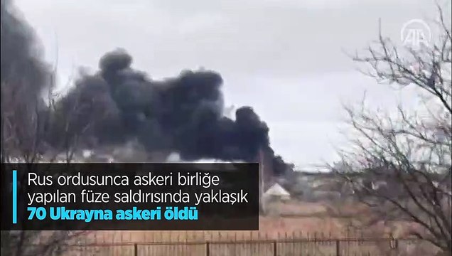 Askeri birliğe füze saldırısı: 70 Ukrayna askeri öldü