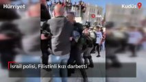 İsrail polisi, Filistinli kızı darbetti