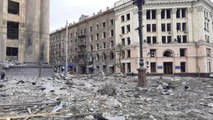 Russia targets administrative building in Kharkiv; European Parliament approves Ukraine's application to join EU; more
