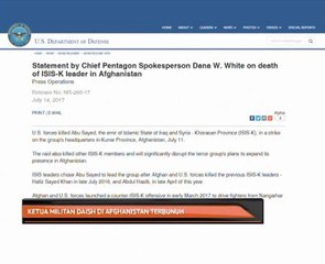 Ketua militan Daish di Afghanistan terbunuh