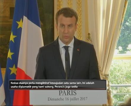 Perancis komited sokong rundingan damai Palestin-israel