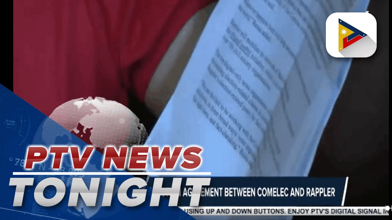 OSG, BBM camp question agreement between Comelec and Rappler; Comelec: Agreement with Rappler the same with other media organizations | via Daniel Manalastas