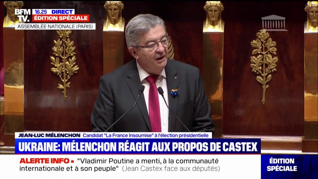 Ukraine: Jean-Luc Mélenchon dénonce un conflit qui peut dégénérer à tout instant en guerre nucléaire