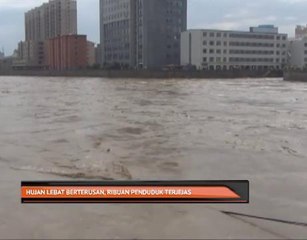 Hujan lebat berterusan, ribuan penduduk terjejas