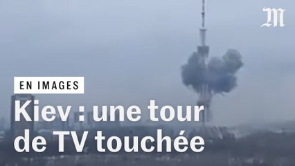 A Kiev, une frappe russe touche une tour de télévision