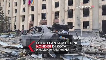 Begini Kondisi Gedung Pemerintahan Kharkiv Usai Dihantam Rudal Rusia