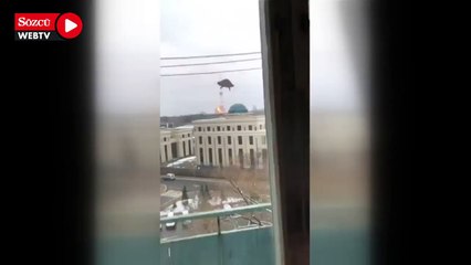 Rusya Kiev'de komünikasyon merkezini vurdu