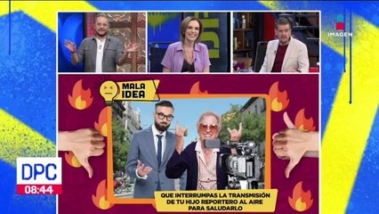 Madre de reportero interrumpe su transmisión en vivo