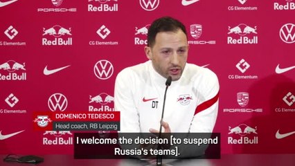 Right decision to ban Russia's teams - Leipzig's Tedesco