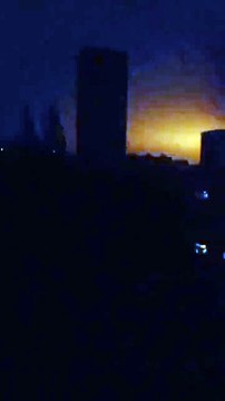 Heavy MLRS shelling continues in #Kharkiv tonight