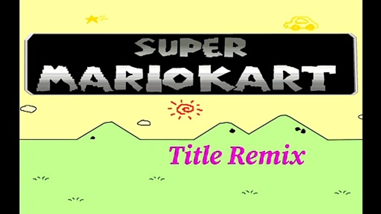 Super Mario Kart Title Screen