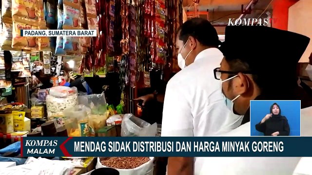Sidak Pasar Tradisional di Kota Padang, Mendag: Jalur Distribusi Minyak Goreng Bermasalah