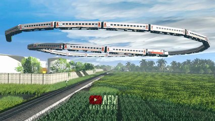 Flying Carriage Drift Like Nuclear _ Kereta Terbang Melayang Seperti Nuklir - Trainz Simulator Game