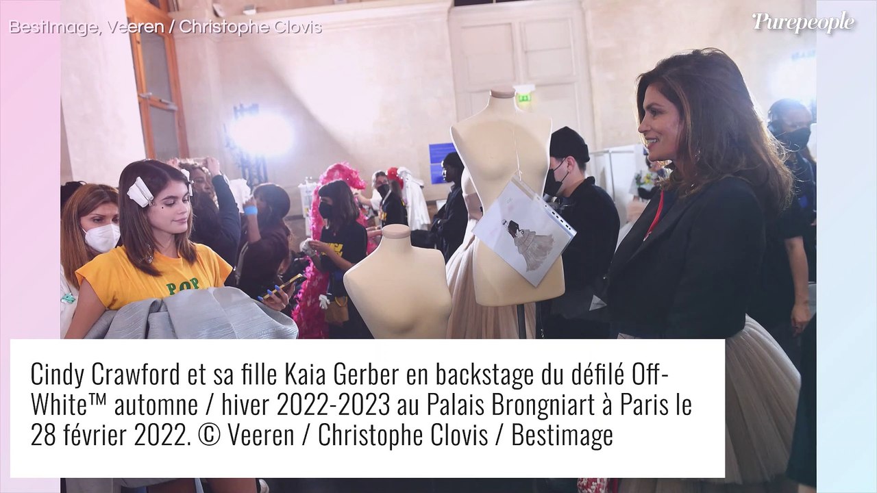 Cindy Crawford et Kaia Gerber : mère et fille défilent ensemble à Paris !