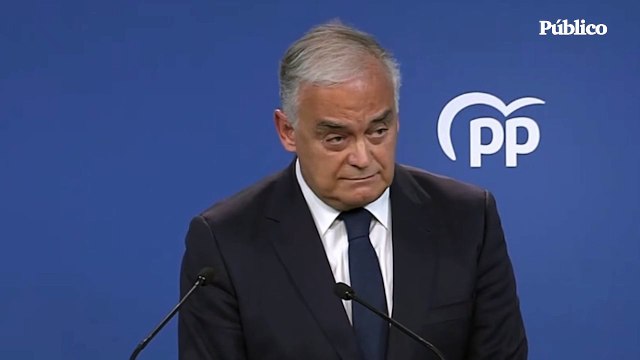 Esteban González Pons: Cuando se confía plenamente en la honorabilidad de alguien, no hace falta que dé explicaciones