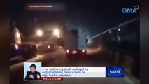 4 na tauhan ng truck na ilegal na nagtatapon ng basura mula sa mga barko, arestado | Saksi