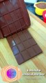 Make dairymilk chocolate at home in 1 minute with 3 ingredients #chocolate #food #recipe #shorts