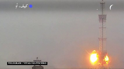 القصف الروسي يستهدف مبنى التلفزيون الأوكراني