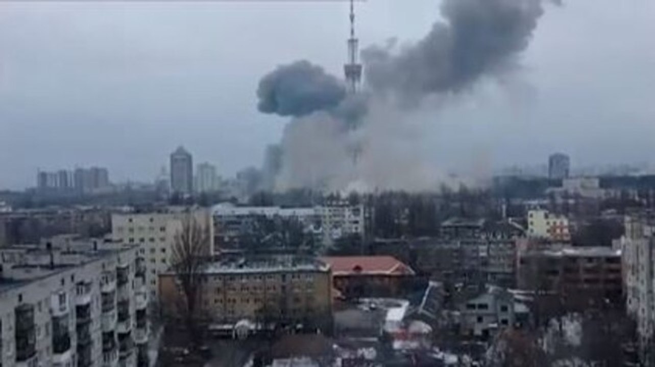 Russia attacks TV tower in Kyiv