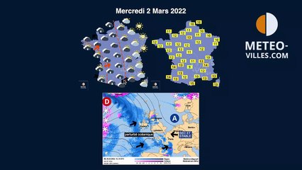 prévisions météo du mardi 1er mars 2022