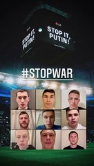 Jogadores ucranianos pedem fim da guerra