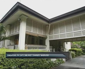 Singapore PM says siblings' charges 'baseless'